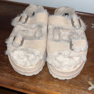 Dolce Vita Shearling Sandals